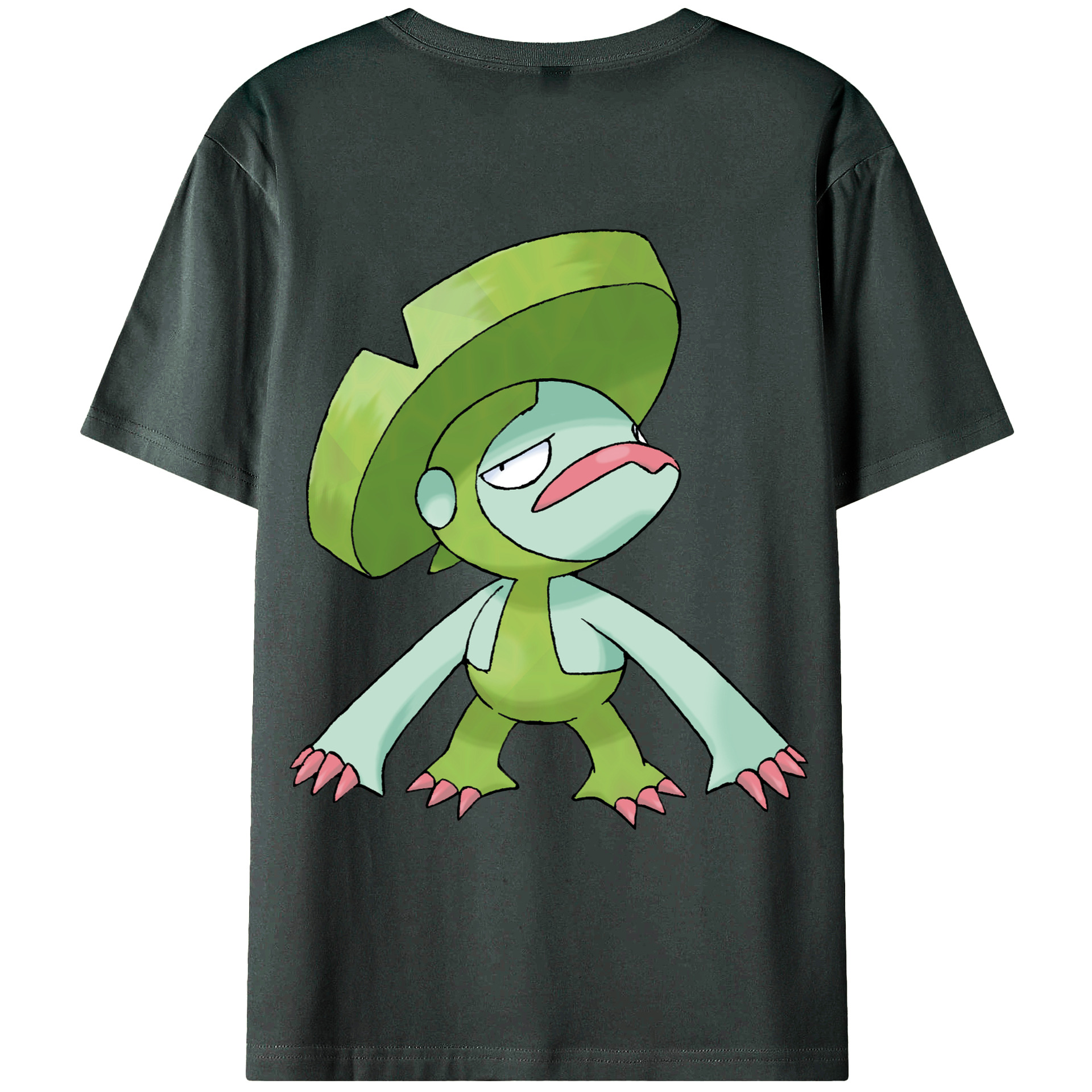 （画像用） ポケットモンスター Pokémon 綿100％ メンズ半袖Tシャツ（バックプリント） 通気性
